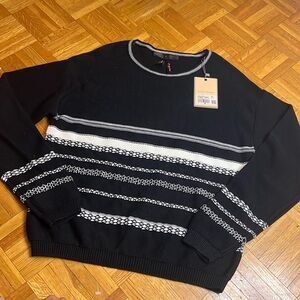 NWT Bread N Butter Knit Striped Sweater in Black/White